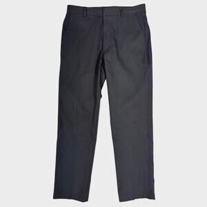 oobe Mens 34 x 32 Dark Gray Pants 100% Polyester Flat Front